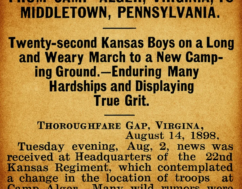 The Supreme Sacrifice made by the 22nd Kansas Volunteer Infantry Regiment